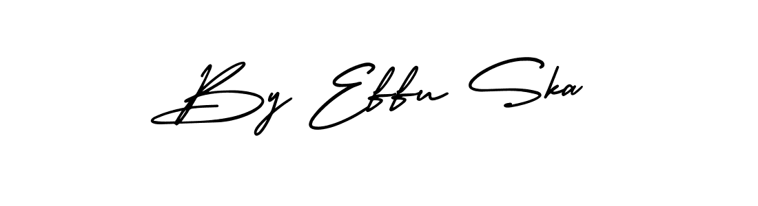 You should practise on your own different ways (AmerikaSignatureDemo-Regular) to write your name (By Effu Ska) in signature. don't let someone else do it for you. By Effu Ska signature style 3 images and pictures png