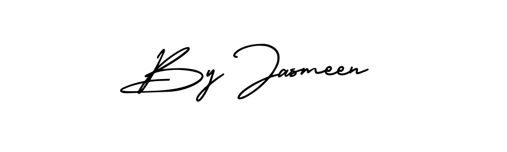 Use a signature maker to create a handwritten signature online. With this signature software, you can design (AmerikaSignatureDemo-Regular) your own signature for name By Jasmeen. By Jasmeen signature style 3 images and pictures png