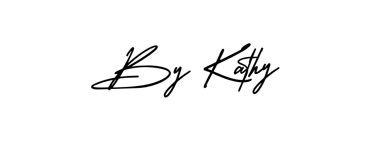 How to make By Kathy signature? AmerikaSignatureDemo-Regular is a professional autograph style. Create handwritten signature for By Kathy name. By Kathy signature style 3 images and pictures png