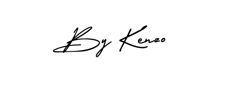 Create a beautiful signature design for name By Kenzo. With this signature (AmerikaSignatureDemo-Regular) fonts, you can make a handwritten signature for free. By Kenzo signature style 3 images and pictures png