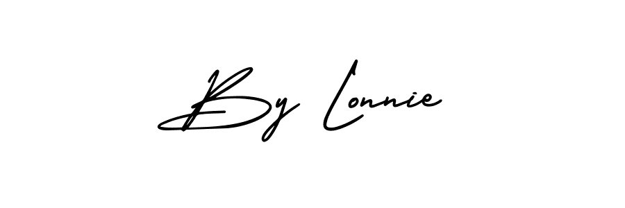 AmerikaSignatureDemo-Regular is a professional signature style that is perfect for those who want to add a touch of class to their signature. It is also a great choice for those who want to make their signature more unique. Get By Lonnie name to fancy signature for free. By Lonnie signature style 3 images and pictures png