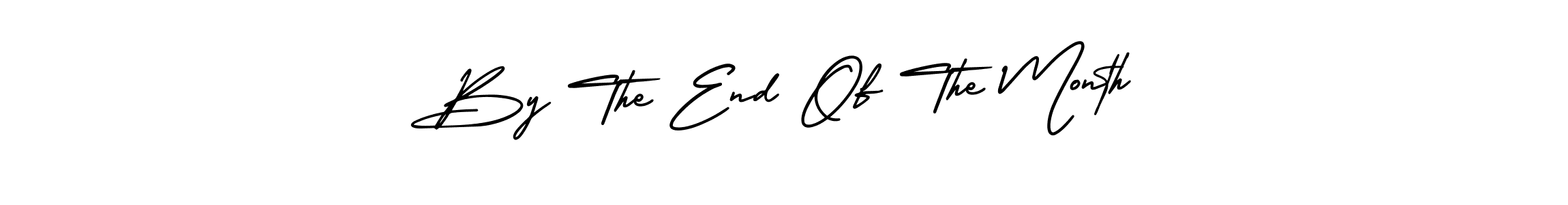 Create a beautiful signature design for name By The End Of The Month. With this signature (AmerikaSignatureDemo-Regular) fonts, you can make a handwritten signature for free. By The End Of The Month signature style 3 images and pictures png