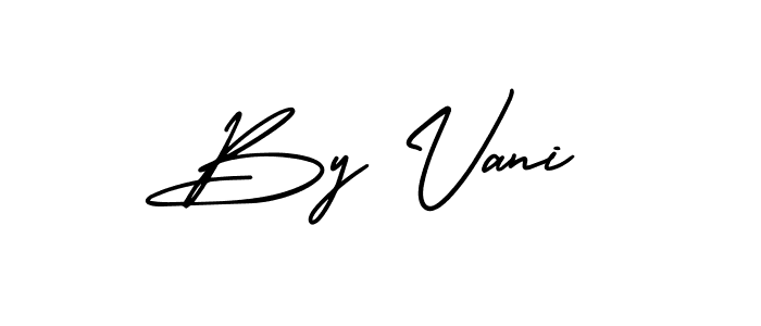 How to make By Vani signature? AmerikaSignatureDemo-Regular is a professional autograph style. Create handwritten signature for By Vani name. By Vani signature style 3 images and pictures png