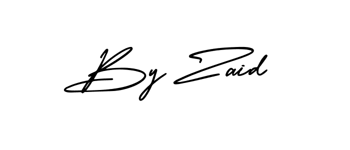 Use a signature maker to create a handwritten signature online. With this signature software, you can design (AmerikaSignatureDemo-Regular) your own signature for name By Zaid. By Zaid signature style 3 images and pictures png