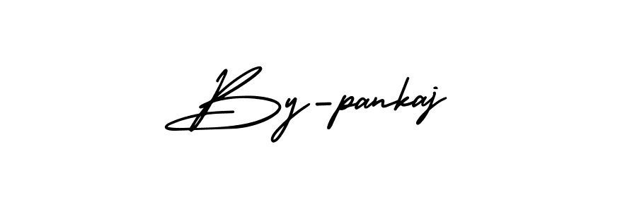 It looks lik you need a new signature style for name By-pankaj. Design unique handwritten (AmerikaSignatureDemo-Regular) signature with our free signature maker in just a few clicks. By-pankaj signature style 3 images and pictures png