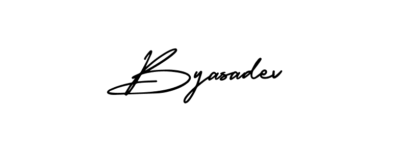 Also we have Byasadev name is the best signature style. Create professional handwritten signature collection using AmerikaSignatureDemo-Regular autograph style. Byasadev signature style 3 images and pictures png