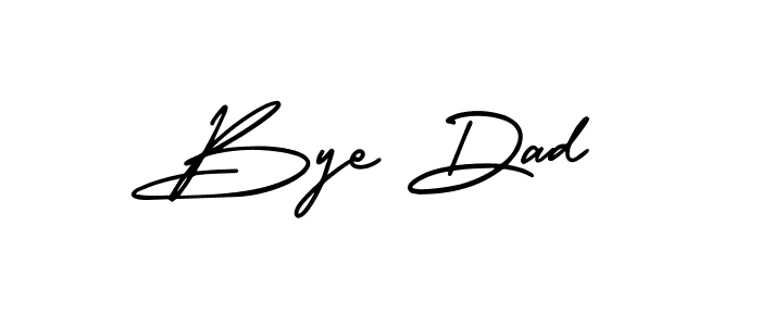 Bye Dad stylish signature style. Best Handwritten Sign (AmerikaSignatureDemo-Regular) for my name. Handwritten Signature Collection Ideas for my name Bye Dad. Bye Dad signature style 3 images and pictures png