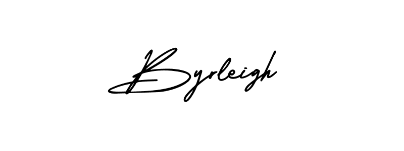 Use a signature maker to create a handwritten signature online. With this signature software, you can design (AmerikaSignatureDemo-Regular) your own signature for name Byrleigh. Byrleigh signature style 3 images and pictures png