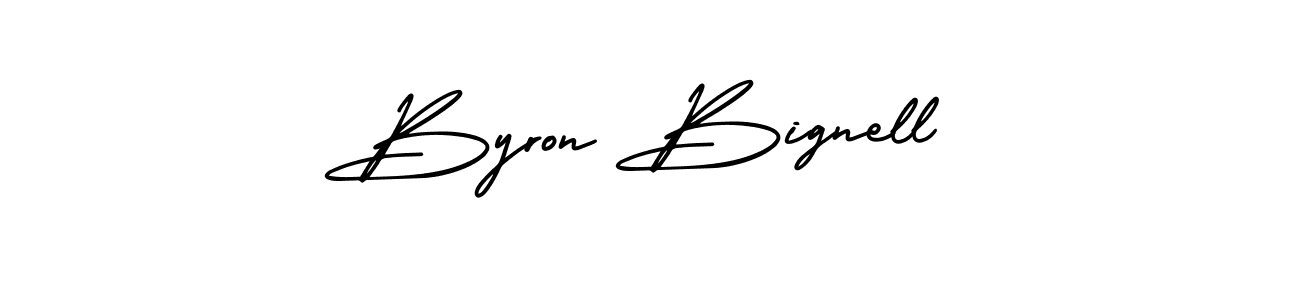 How to make Byron Bignell signature? AmerikaSignatureDemo-Regular is a professional autograph style. Create handwritten signature for Byron Bignell name. Byron Bignell signature style 3 images and pictures png