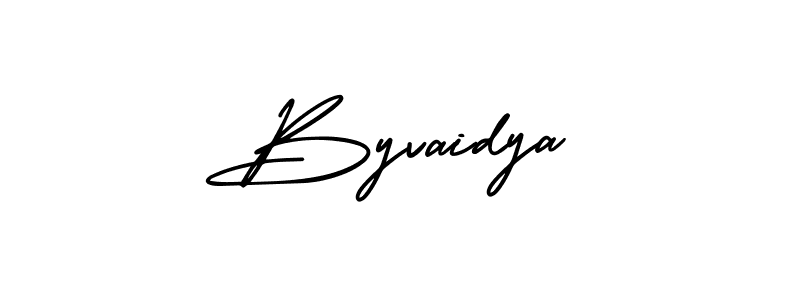 Also You can easily find your signature by using the search form. We will create Byvaidya name handwritten signature images for you free of cost using AmerikaSignatureDemo-Regular sign style. Byvaidya signature style 3 images and pictures png