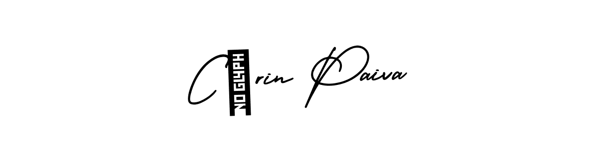 The best way (AmerikaSignatureDemo-Regular) to make a short signature is to pick only two or three words in your name. The name Cárin Paiva include a total of six letters. For converting this name. Cárin Paiva signature style 3 images and pictures png