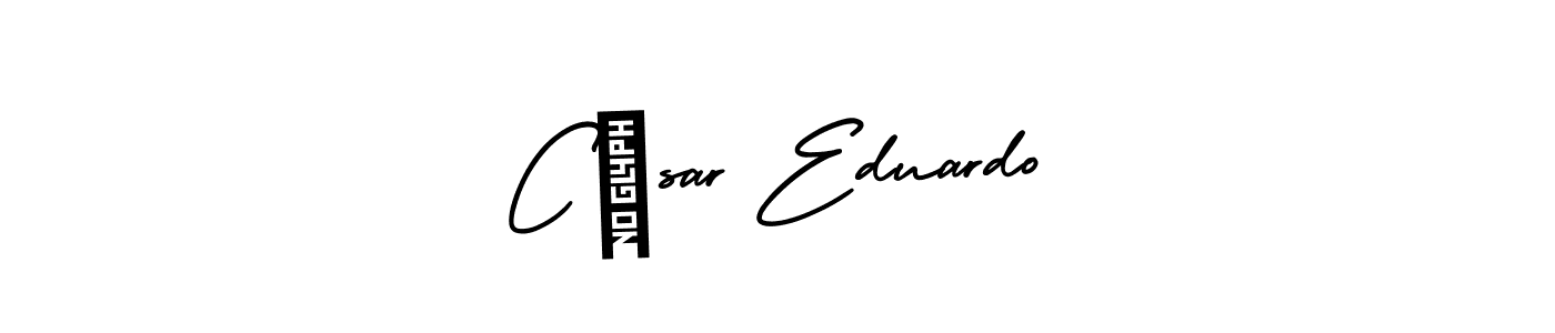 Also we have César Eduardo name is the best signature style. Create professional handwritten signature collection using AmerikaSignatureDemo-Regular autograph style. César Eduardo signature style 3 images and pictures png