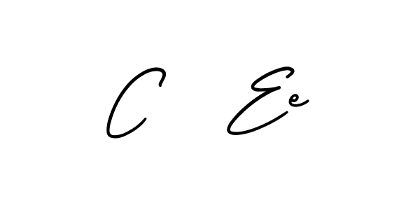 How to make C   Ee signature? AmerikaSignatureDemo-Regular is a professional autograph style. Create handwritten signature for C   Ee name. C   Ee signature style 3 images and pictures png