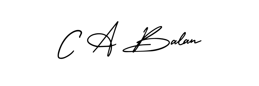 Also we have C A Balan name is the best signature style. Create professional handwritten signature collection using AmerikaSignatureDemo-Regular autograph style. C A Balan signature style 3 images and pictures png