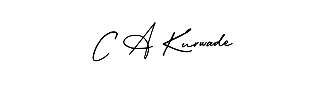Use a signature maker to create a handwritten signature online. With this signature software, you can design (AmerikaSignatureDemo-Regular) your own signature for name C A Kurwade. C A Kurwade signature style 3 images and pictures png