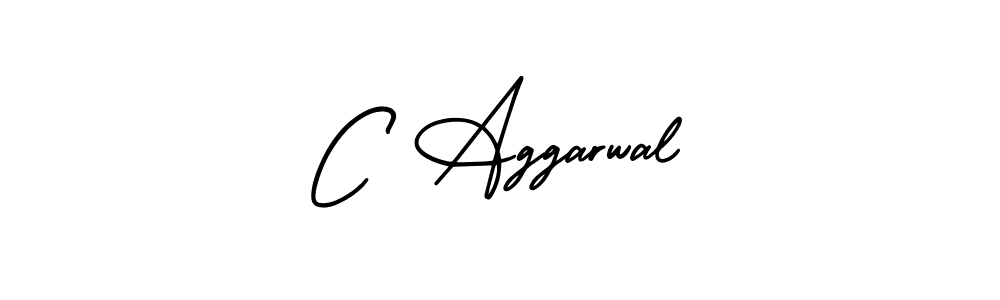 Make a beautiful signature design for name C Aggarwal. With this signature (AmerikaSignatureDemo-Regular) style, you can create a handwritten signature for free. C Aggarwal signature style 3 images and pictures png