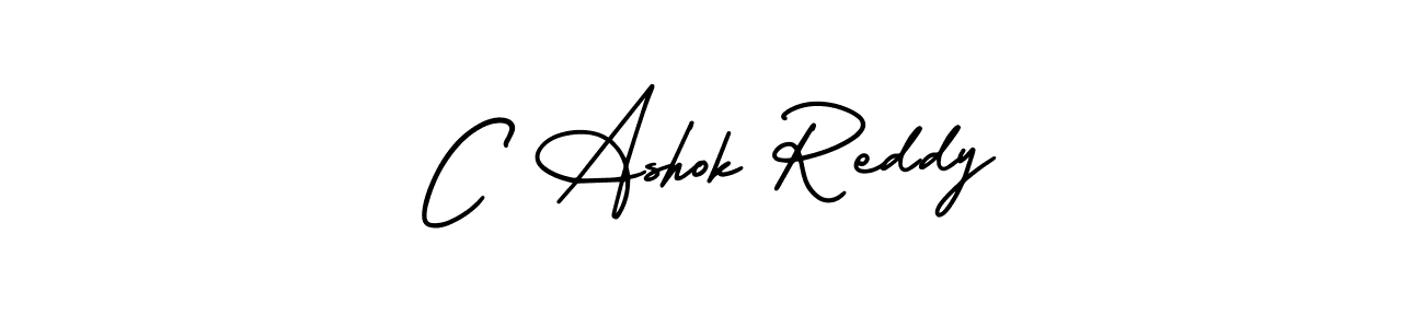 How to make C Ashok Reddy name signature. Use AmerikaSignatureDemo-Regular style for creating short signs online. This is the latest handwritten sign. C Ashok Reddy signature style 3 images and pictures png
