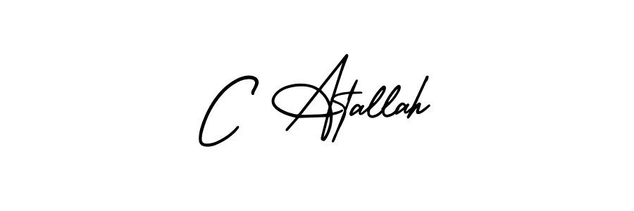 Best and Professional Signature Style for C Atallah. AmerikaSignatureDemo-Regular Best Signature Style Collection. C Atallah signature style 3 images and pictures png