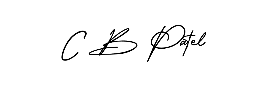 Create a beautiful signature design for name C B Patel. With this signature (AmerikaSignatureDemo-Regular) fonts, you can make a handwritten signature for free. C B Patel signature style 3 images and pictures png