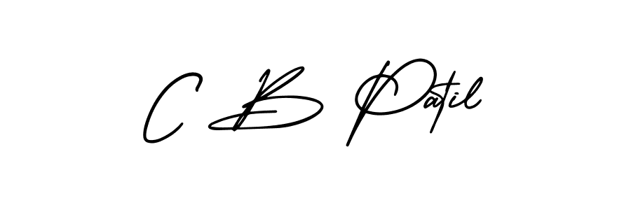 Use a signature maker to create a handwritten signature online. With this signature software, you can design (AmerikaSignatureDemo-Regular) your own signature for name C B Patil. C B Patil signature style 3 images and pictures png