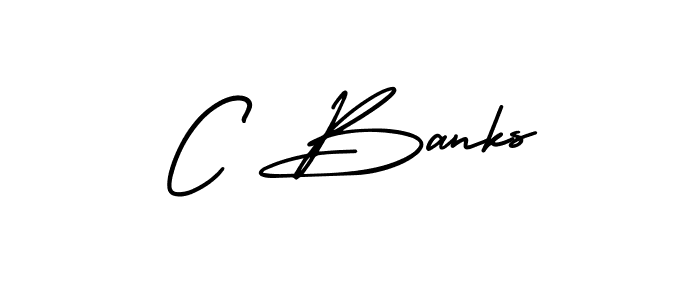 It looks lik you need a new signature style for name C Banks. Design unique handwritten (AmerikaSignatureDemo-Regular) signature with our free signature maker in just a few clicks. C Banks signature style 3 images and pictures png