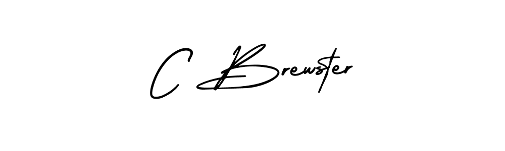 Design your own signature with our free online signature maker. With this signature software, you can create a handwritten (AmerikaSignatureDemo-Regular) signature for name C Brewster. C Brewster signature style 3 images and pictures png