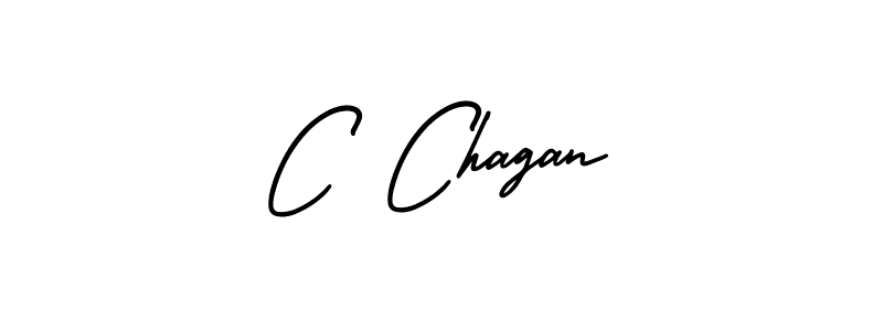 Create a beautiful signature design for name C Chagan. With this signature (AmerikaSignatureDemo-Regular) fonts, you can make a handwritten signature for free. C Chagan signature style 3 images and pictures png