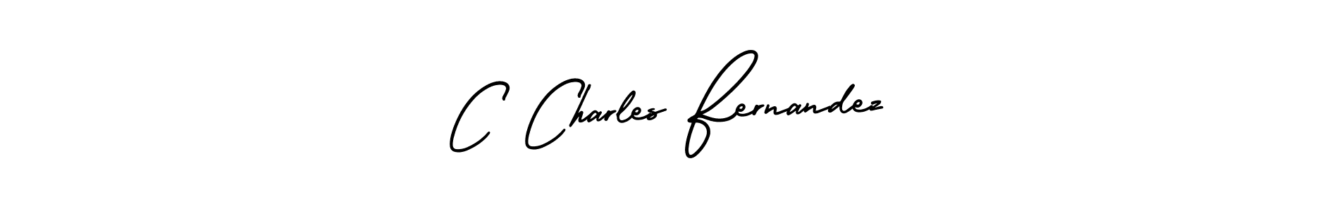 if you are searching for the best signature style for your name C Charles Fernandez. so please give up your signature search. here we have designed multiple signature styles  using AmerikaSignatureDemo-Regular. C Charles Fernandez signature style 3 images and pictures png