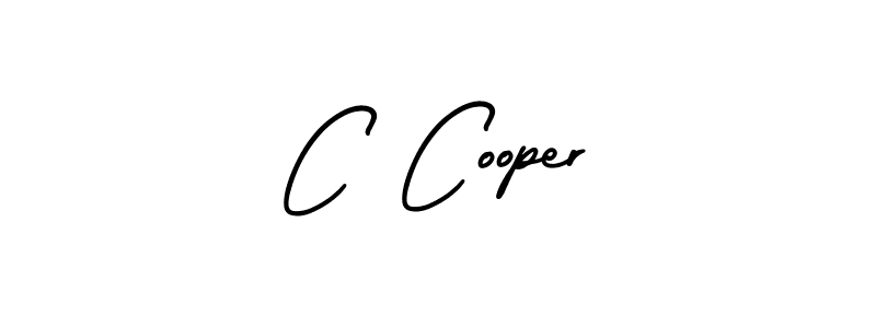 Use a signature maker to create a handwritten signature online. With this signature software, you can design (AmerikaSignatureDemo-Regular) your own signature for name C Cooper. C Cooper signature style 3 images and pictures png