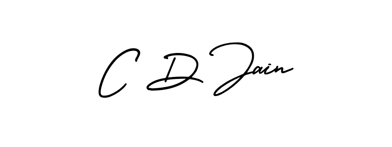 How to make C D Jain signature? AmerikaSignatureDemo-Regular is a professional autograph style. Create handwritten signature for C D Jain name. C D Jain signature style 3 images and pictures png