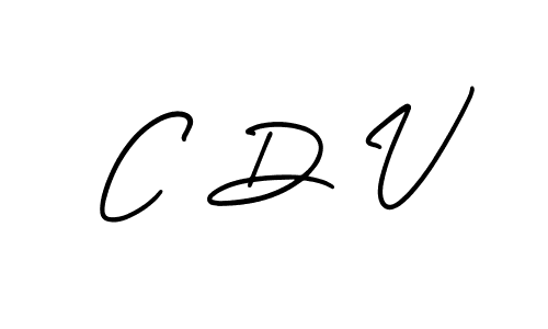 The best way (AmerikaSignatureDemo-Regular) to make a short signature is to pick only two or three words in your name. The name C D V include a total of six letters. For converting this name. C D V signature style 3 images and pictures png