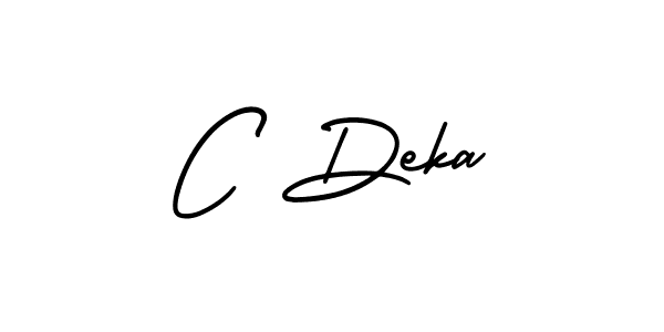 How to make C Deka signature? AmerikaSignatureDemo-Regular is a professional autograph style. Create handwritten signature for C Deka name. C Deka signature style 3 images and pictures png