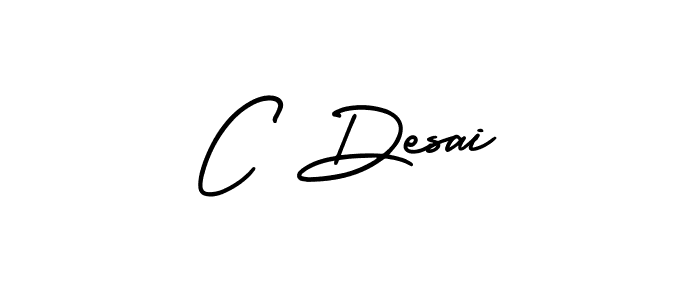 Make a beautiful signature design for name C Desai. Use this online signature maker to create a handwritten signature for free. C Desai signature style 3 images and pictures png