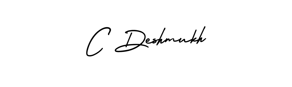 Design your own signature with our free online signature maker. With this signature software, you can create a handwritten (AmerikaSignatureDemo-Regular) signature for name C Deshmukh. C Deshmukh signature style 3 images and pictures png