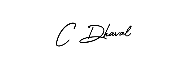 How to make C Dhaval signature? AmerikaSignatureDemo-Regular is a professional autograph style. Create handwritten signature for C Dhaval name. C Dhaval signature style 3 images and pictures png