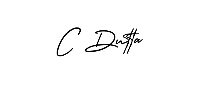Make a beautiful signature design for name C Dutta. With this signature (AmerikaSignatureDemo-Regular) style, you can create a handwritten signature for free. C Dutta signature style 3 images and pictures png