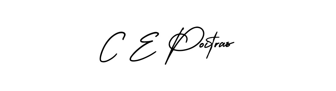 Also we have C E Poitras name is the best signature style. Create professional handwritten signature collection using AmerikaSignatureDemo-Regular autograph style. C E Poitras signature style 3 images and pictures png