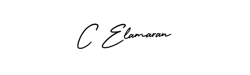 This is the best signature style for the C Elamaran name. Also you like these signature font (AmerikaSignatureDemo-Regular). Mix name signature. C Elamaran signature style 3 images and pictures png