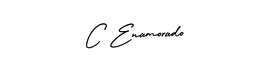 C Enamorado stylish signature style. Best Handwritten Sign (AmerikaSignatureDemo-Regular) for my name. Handwritten Signature Collection Ideas for my name C Enamorado. C Enamorado signature style 3 images and pictures png