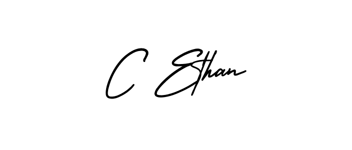 Make a beautiful signature design for name C Ethan. With this signature (AmerikaSignatureDemo-Regular) style, you can create a handwritten signature for free. C Ethan signature style 3 images and pictures png