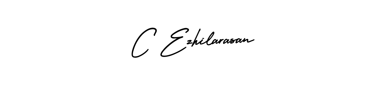 This is the best signature style for the C Ezhilarasan name. Also you like these signature font (AmerikaSignatureDemo-Regular). Mix name signature. C Ezhilarasan signature style 3 images and pictures png