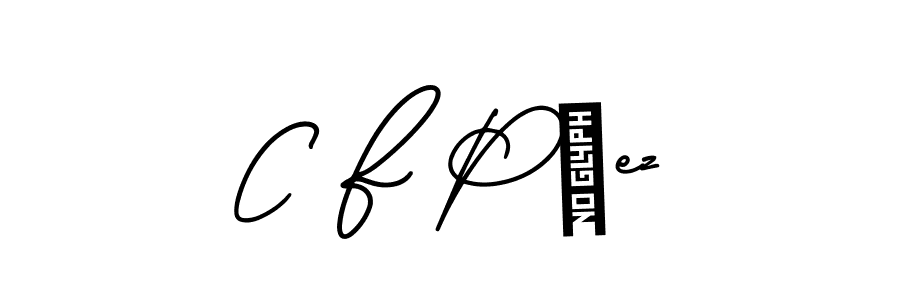 Make a beautiful signature design for name C F Páez. With this signature (AmerikaSignatureDemo-Regular) style, you can create a handwritten signature for free. C F Páez signature style 3 images and pictures png