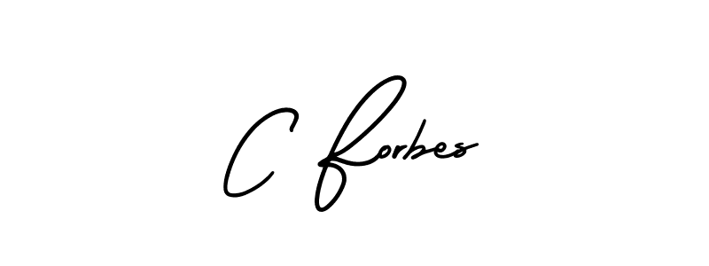 This is the best signature style for the C Forbes name. Also you like these signature font (AmerikaSignatureDemo-Regular). Mix name signature. C Forbes signature style 3 images and pictures png