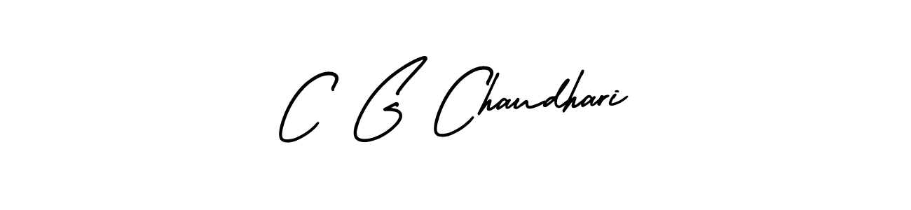 The best way (AmerikaSignatureDemo-Regular) to make a short signature is to pick only two or three words in your name. The name C G Chaudhari include a total of six letters. For converting this name. C G Chaudhari signature style 3 images and pictures png