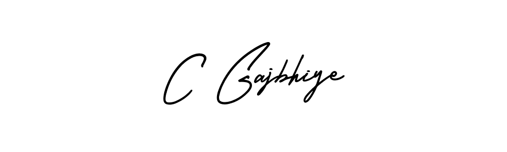 How to make C Gajbhiye name signature. Use AmerikaSignatureDemo-Regular style for creating short signs online. This is the latest handwritten sign. C Gajbhiye signature style 3 images and pictures png