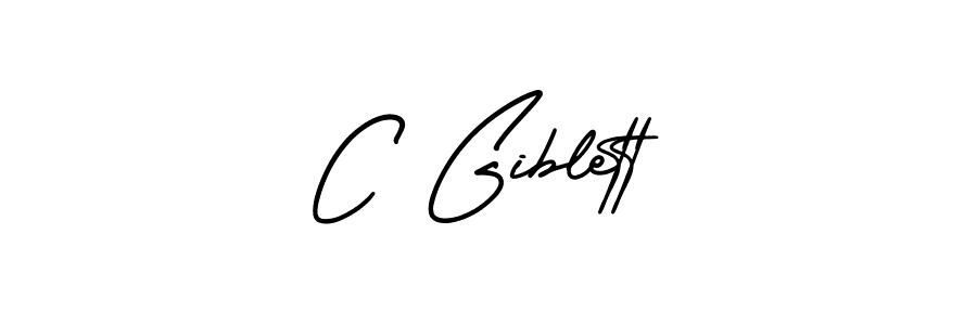 How to make C Giblett signature? AmerikaSignatureDemo-Regular is a professional autograph style. Create handwritten signature for C Giblett name. C Giblett signature style 3 images and pictures png