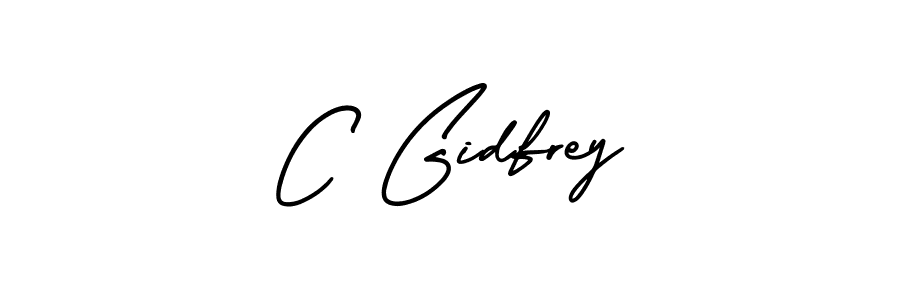 How to make C Gidfrey signature? AmerikaSignatureDemo-Regular is a professional autograph style. Create handwritten signature for C Gidfrey name. C Gidfrey signature style 3 images and pictures png