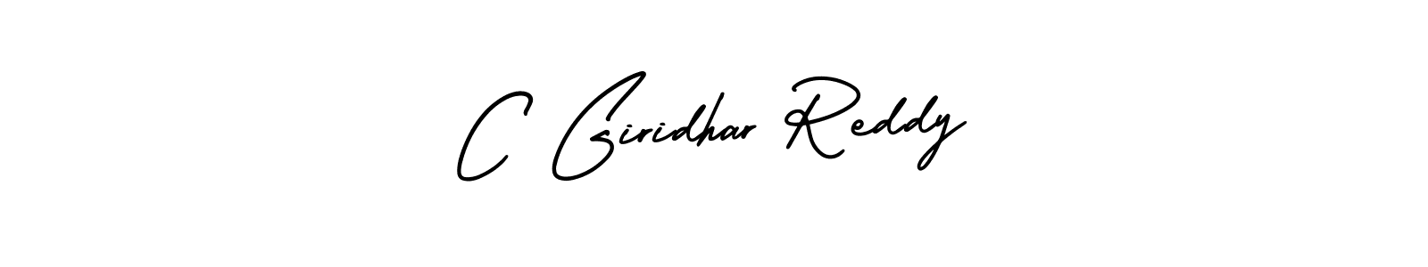 You should practise on your own different ways (AmerikaSignatureDemo-Regular) to write your name (C Giridhar Reddy) in signature. don't let someone else do it for you. C Giridhar Reddy signature style 3 images and pictures png