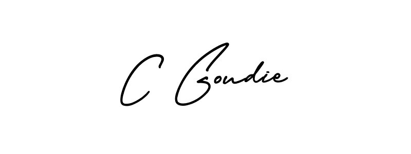 if you are searching for the best signature style for your name C Goudie. so please give up your signature search. here we have designed multiple signature styles  using AmerikaSignatureDemo-Regular. C Goudie signature style 3 images and pictures png