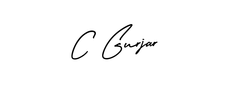 How to make C Gurjar signature? AmerikaSignatureDemo-Regular is a professional autograph style. Create handwritten signature for C Gurjar name. C Gurjar signature style 3 images and pictures png